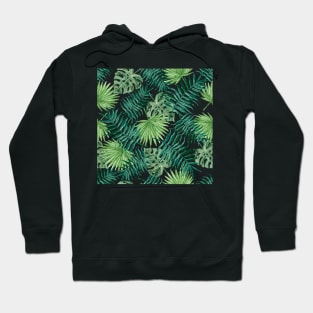 Tropical pattern on white Hoodie